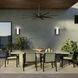Dahlia LED 19 inch Architectural Bronze Outdoor Wall, Medium