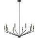 Armand 10 Light Black Chandelier Ceiling Light