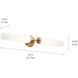 Truby 2 Light 25.75 inch Champagne Bronze Bath Vanity Light Wall Light
