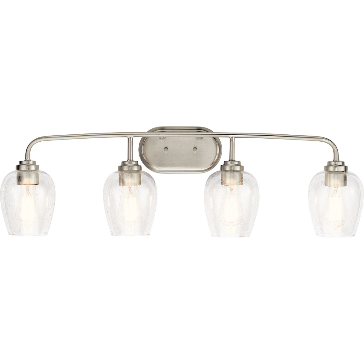 Valserrano 4 Light 34 inch Brushed Nickel Wall Mt Bath 4 Arm Wall Light