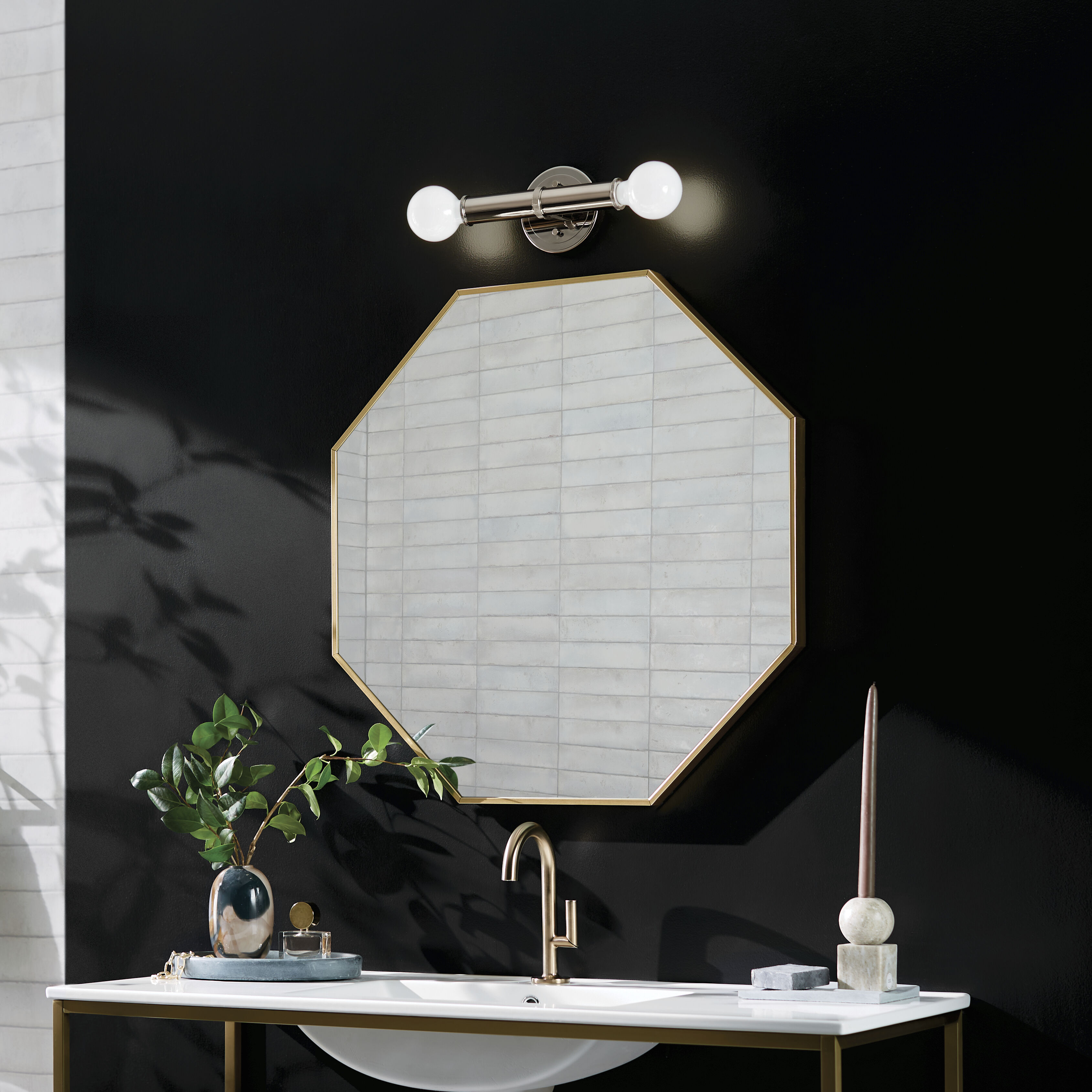 Torche LED 5 inch Polished Nickel Wall Sconce Wall Light