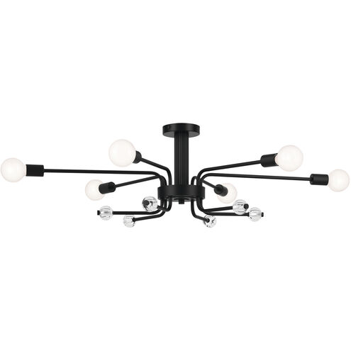 Ocala LED 24.25 inch Black Flush Mount Ceiling Light