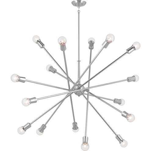 Armstrong 16 Light Chrome Chandelier Ceiling Light, Large