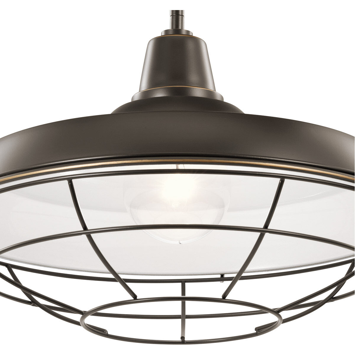 Pier 1 Light 17 inch Olde Bronze Pendant/Semi Flush Ceiling Light