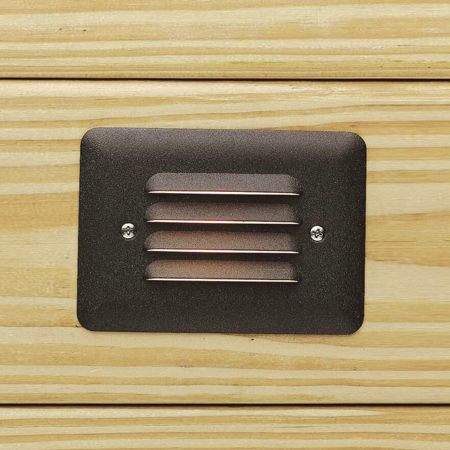 Landscape LED 12 0.86 watt Textured Architectural Bronze Landscape 12V LED Step Light in 2700K