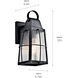 Tolerand 1 Light 12 inch Textured Black Outdoor Wall, Small