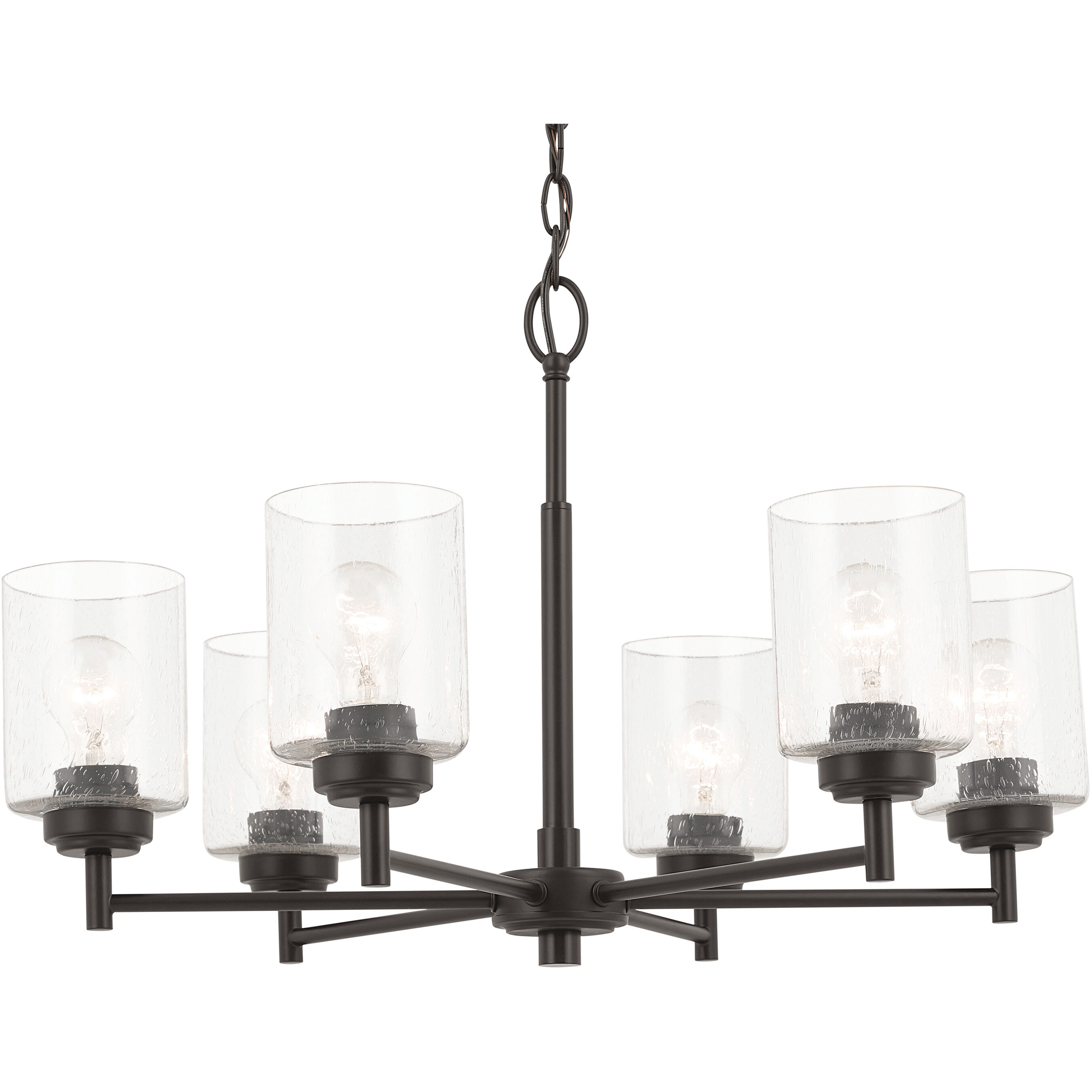 Winslow 6 Light Bronze Chandelier Ceiling Light, Large