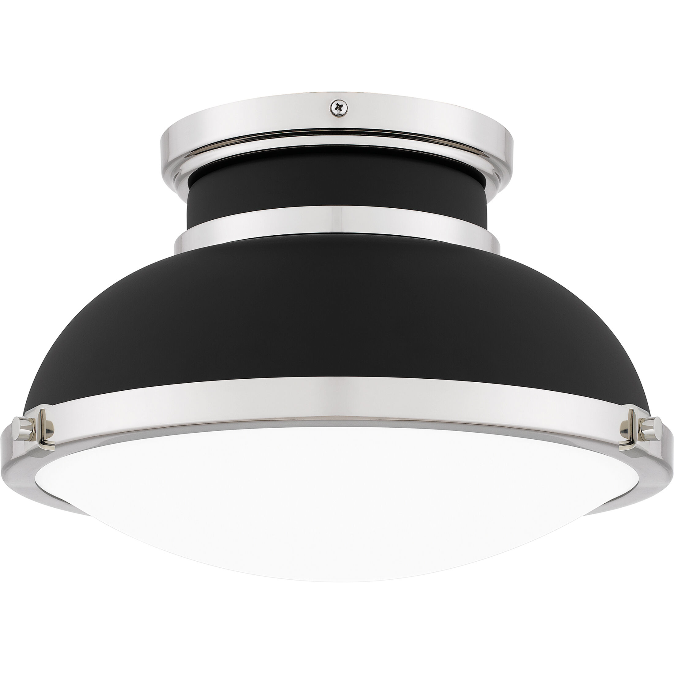 Tobias 2 Light 14 inch Matte Black Flush Mount Ceiling Light, Medium
