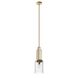 Kimrose 1 Light 7 inch Brushed Natural Brass Mini Pendant Ceiling Light