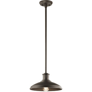 Allenbury 1 Light 12 inch Olde Bronze Pendant/Semi Flush Ceiling Light