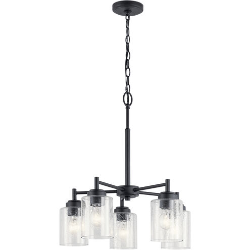 Winslow 5 Light 20 inch Black Chandelier 1 Tier Small Ceiling Light, Small
