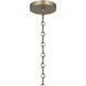 Palmela 4 Light Champagne Bronze Convertible Chandelier Ceiling Light