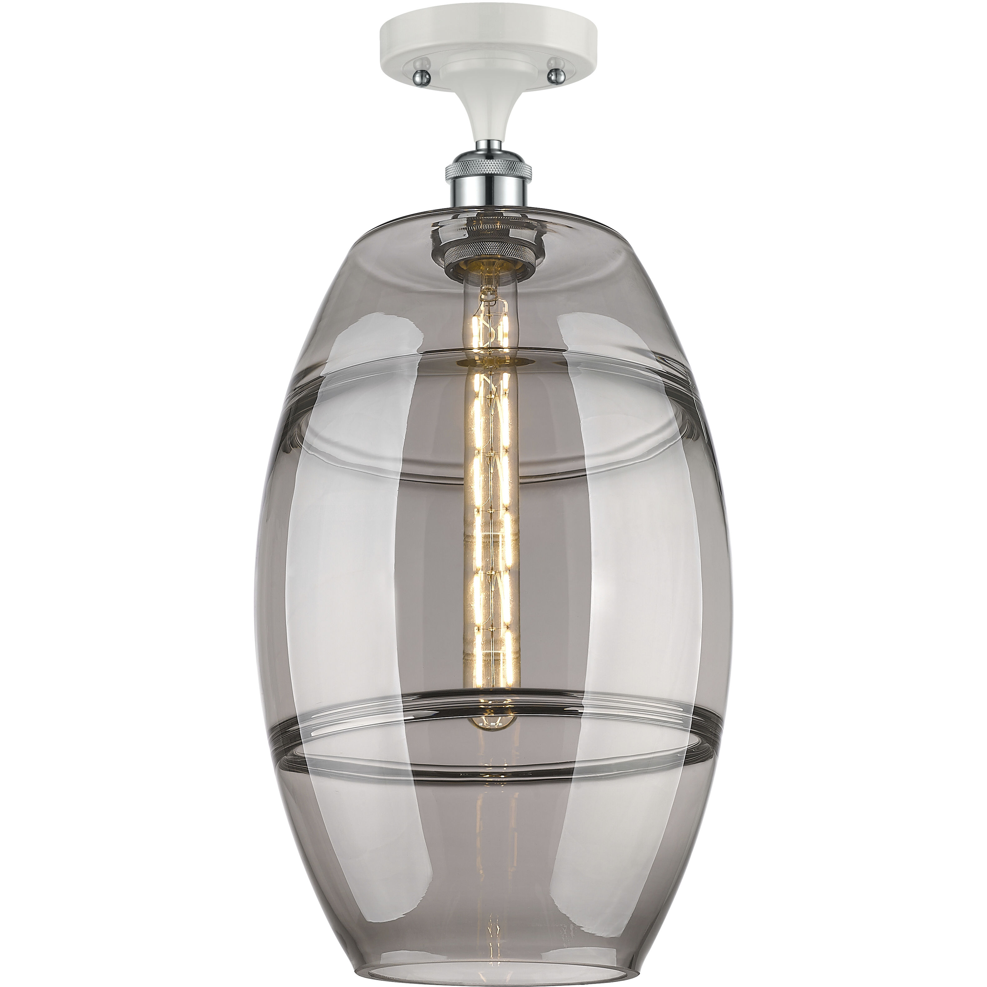 Ballston Vaz 1 Light 10.00 inch Semi-Flush Mount