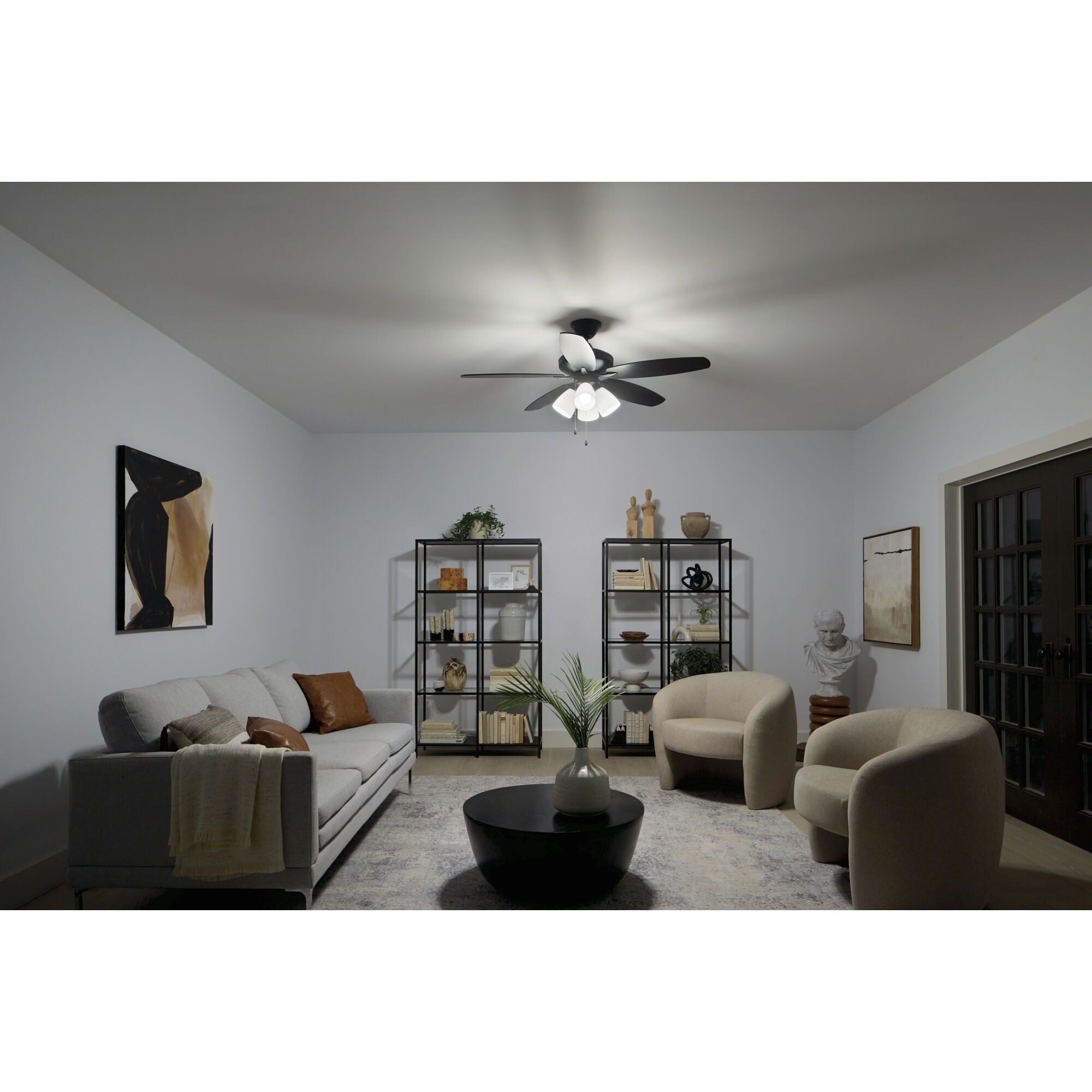 Renew Premier 52 inch Satin Black Ceiling Fan