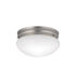 Ceiling Space 2 Light 9 inch Brushed Nickel Flush Mount Light Ceiling Light