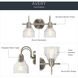 Avery 2 Light 15 inch Brushed Nickel Wall Mt Bath 2 Arm Wall Light
