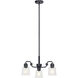 Aivian 3 Light 22.75 inch Black Chandelier Ceiling Light, Small