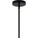Silvarious 3 Light Black Chandelier/Semi Flush Ceiling Light