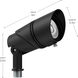 Varia 12 9.8 watt Textured Black Accent Light, Adjustable
