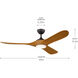 Mylo 60 inch Anvil Iron with Honey Maple Blades Ceiling Fan