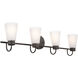 Erma 4 Light 32.5 inch Olde Bronze Bath Vanity Light Wall Light, 4 Arm