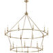 Carrick 18 Light Champagne Bronze Chandelier Ceiling Light, 2 Tier Large