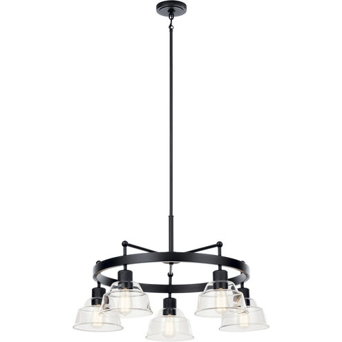 Eastmont 5 Light 31.5 inch Black Chandelier Ceiling Light, Large