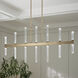 Sycara LED 5 inch Champagne Bronze Chandelier Linear Ceiling Light, Single