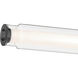 Laurene LED 26.5 inch Black Linear Bath Bar Wall Light, Medium