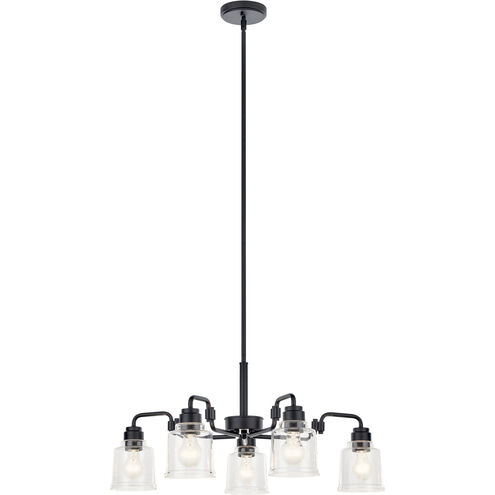 Aivian 5 Light 30 inch Black Chandelier Ceiling Light, Medium