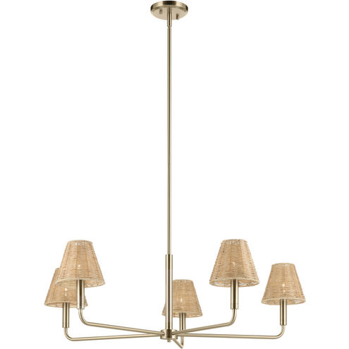 Bekah 5 Light Champagne Bronze Chandelier Ceiling Light