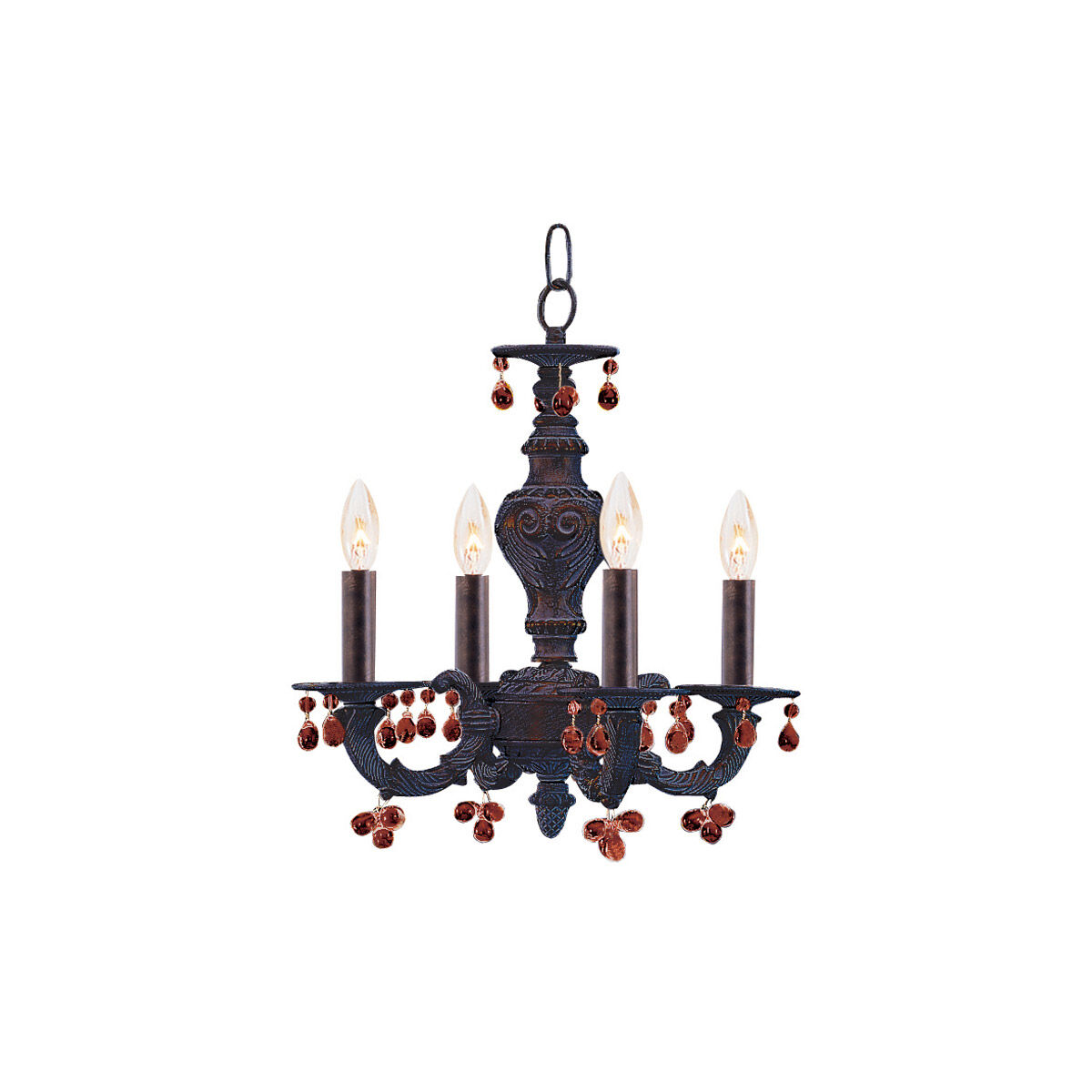 Paris Market 4 Light 14 inch Venetian Bronze Mini Chandelier Ceiling Light