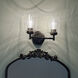 Winslow 2 Light 13 inch Black Wall Mt Bath 2 Arm Wall Light