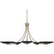 Palmela 5 Light Champagne Bronze Chandelier Ceiling Light