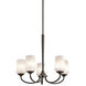 Aubrey 5 Light 25 inch Olde Bronze Chandelier 1 Tier Medium Ceiling Light in Incandescent, 1 Tier Medium