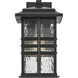 Beacon Square 1 Light 14.25 inch Textured Black Outdoor Wall Sconce, Medium