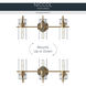 Niccol 3 Light 24 inch Champagne Bronze Vanity Light Wall Light