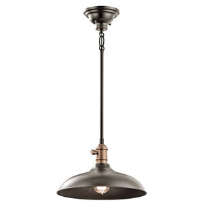 Cobson 1 Light 12 inch Olde Bronze Pendant/Semi Flush Ceiling Light