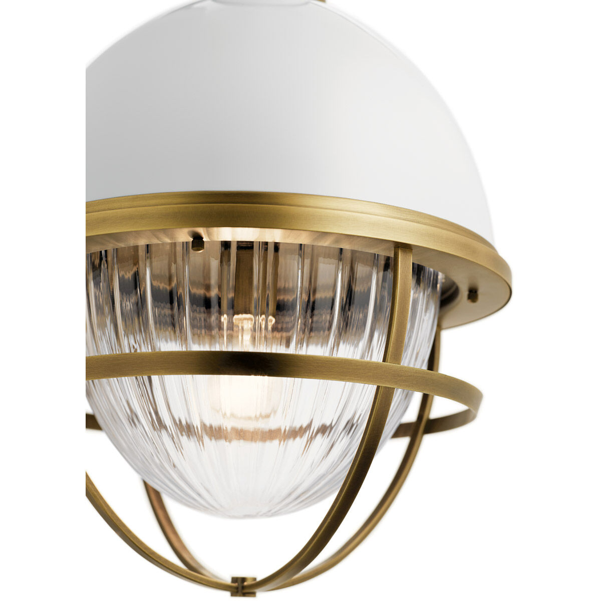 Tollis 1 Light 16 inch Natural Brass Pendant Ceiling Light