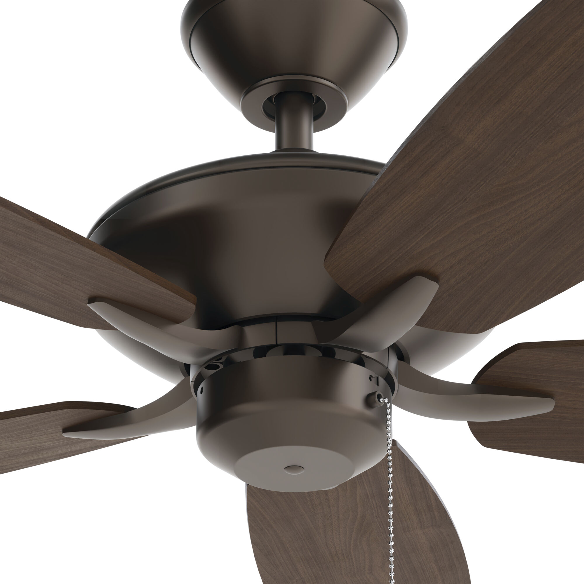 Renew Patio 52 inch Satin Natural Bronze with Walnut Blades Ceiling Fan