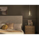 Laria 1 Light Champagne Bronze Pendant Ceiling Light in Clear