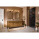 Madden 3 Light 24 inch Black Wall Mount Bath Wall Light, 3 Arm