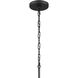 Stamos 3 Light Black Chandelier Ceiling Light, Small, 1 Tier