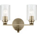 Gioe 2 Light 14.25 inch Champagne Bronze Vanity Light Wall Light