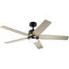 Maeve 52 inch Satin Black Ceiling Fan
