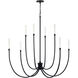 Malene 8 Light Black Chandelier Foyer Ceiling Light