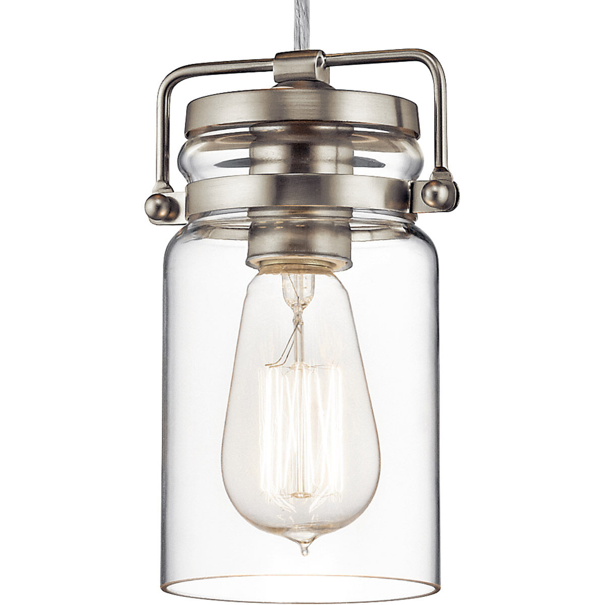 Kichler 42878NI Brinley 1 Light 5 inch Brushed Nickel Mini