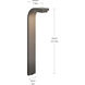 Independence 12 AC/DC 2.75 watt Textured Architectural Bronze Curved Path Light in 2700K