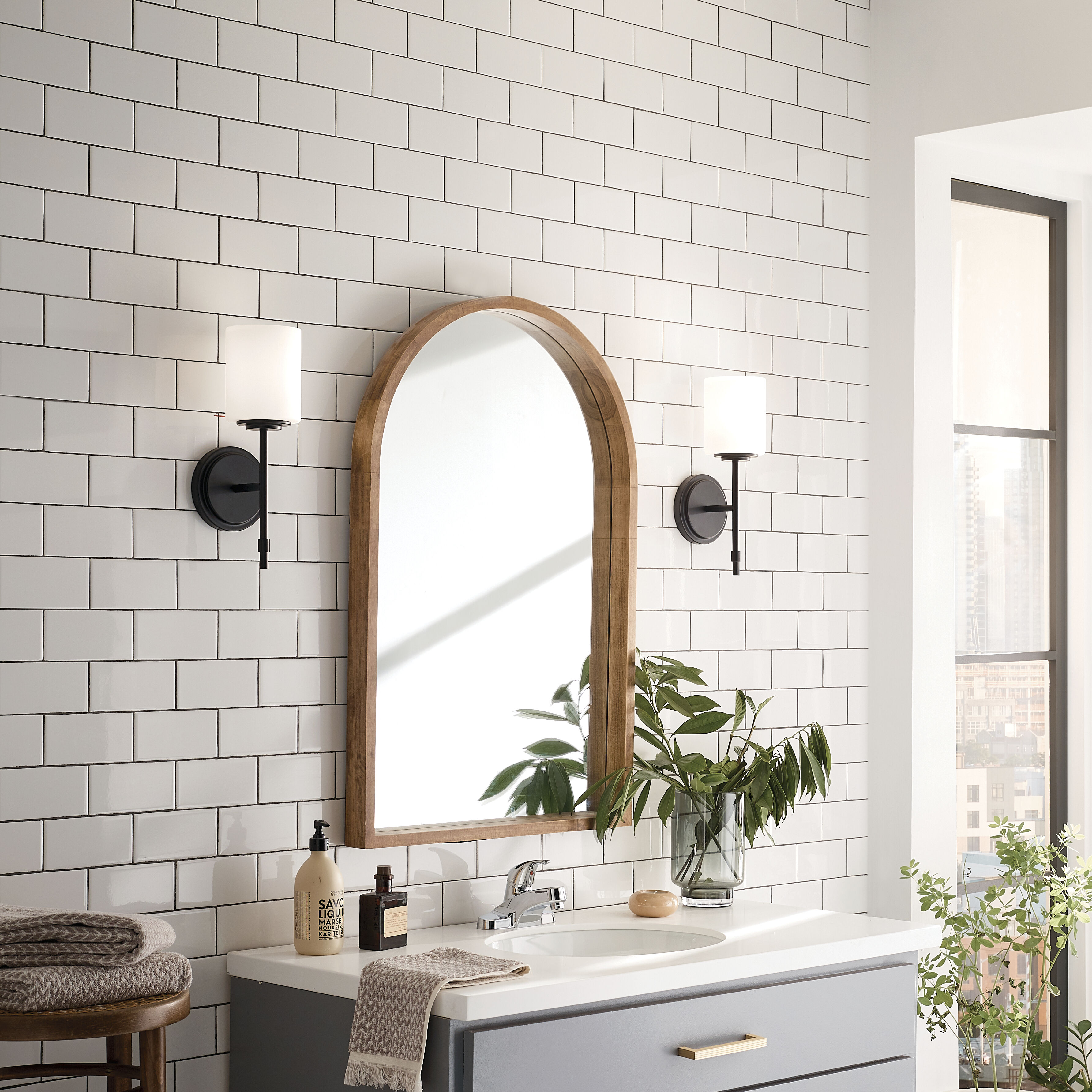 Ali 1 Light 5.25 inch Black Wall Sconce Wall Light