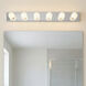 Independence 6 Light 36 inch Chrome Bath Strip Wall Light